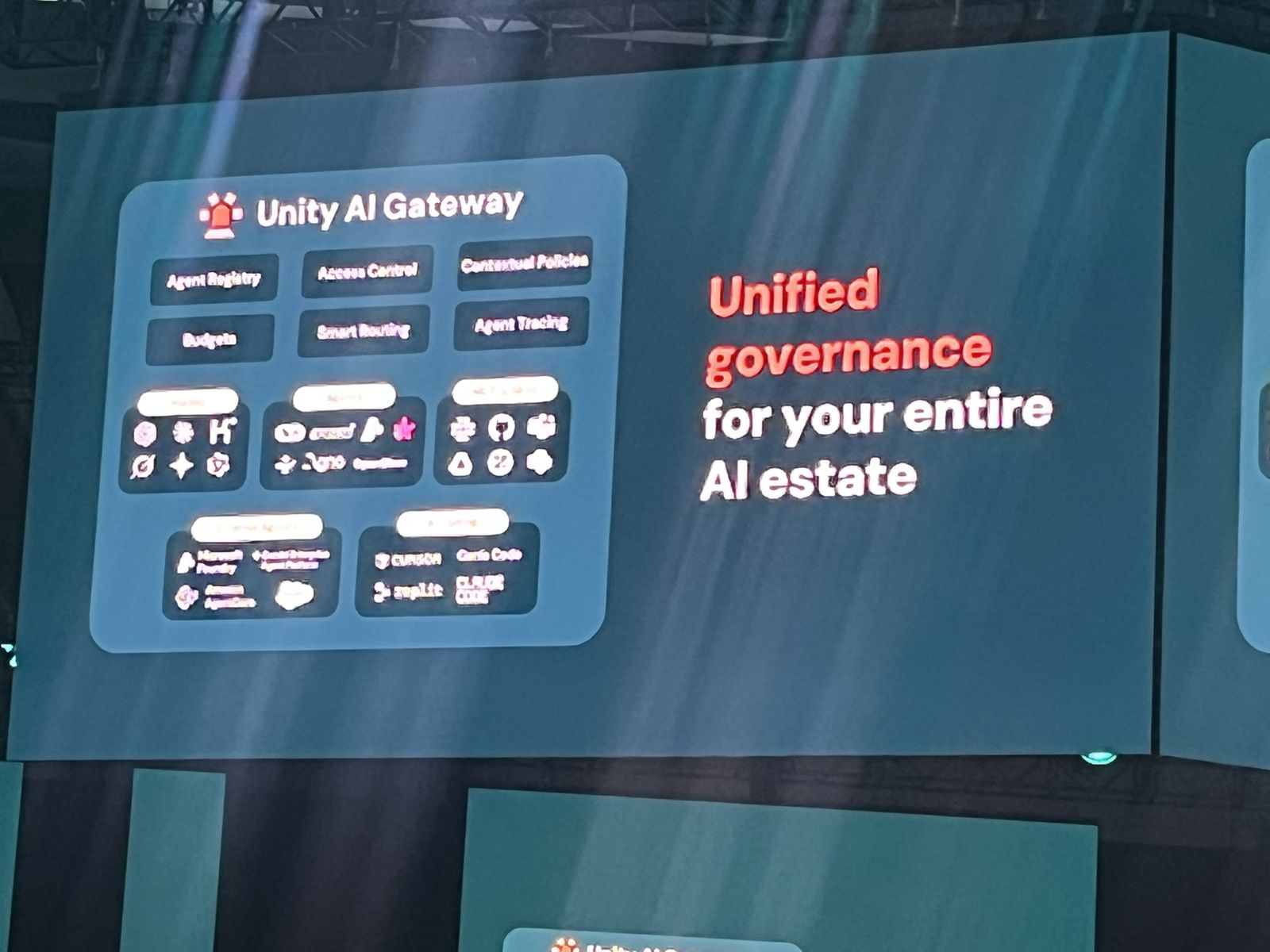Slide: unified governance for your entire AI estate